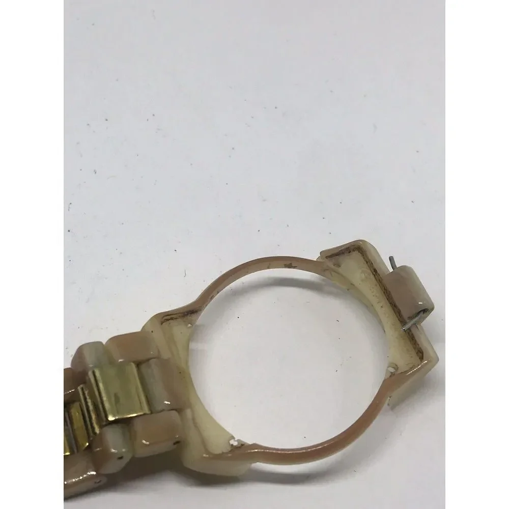 Michael Kors Watch Bracelet Links Case Use For Parts Used Band Z266 18mm Twotone